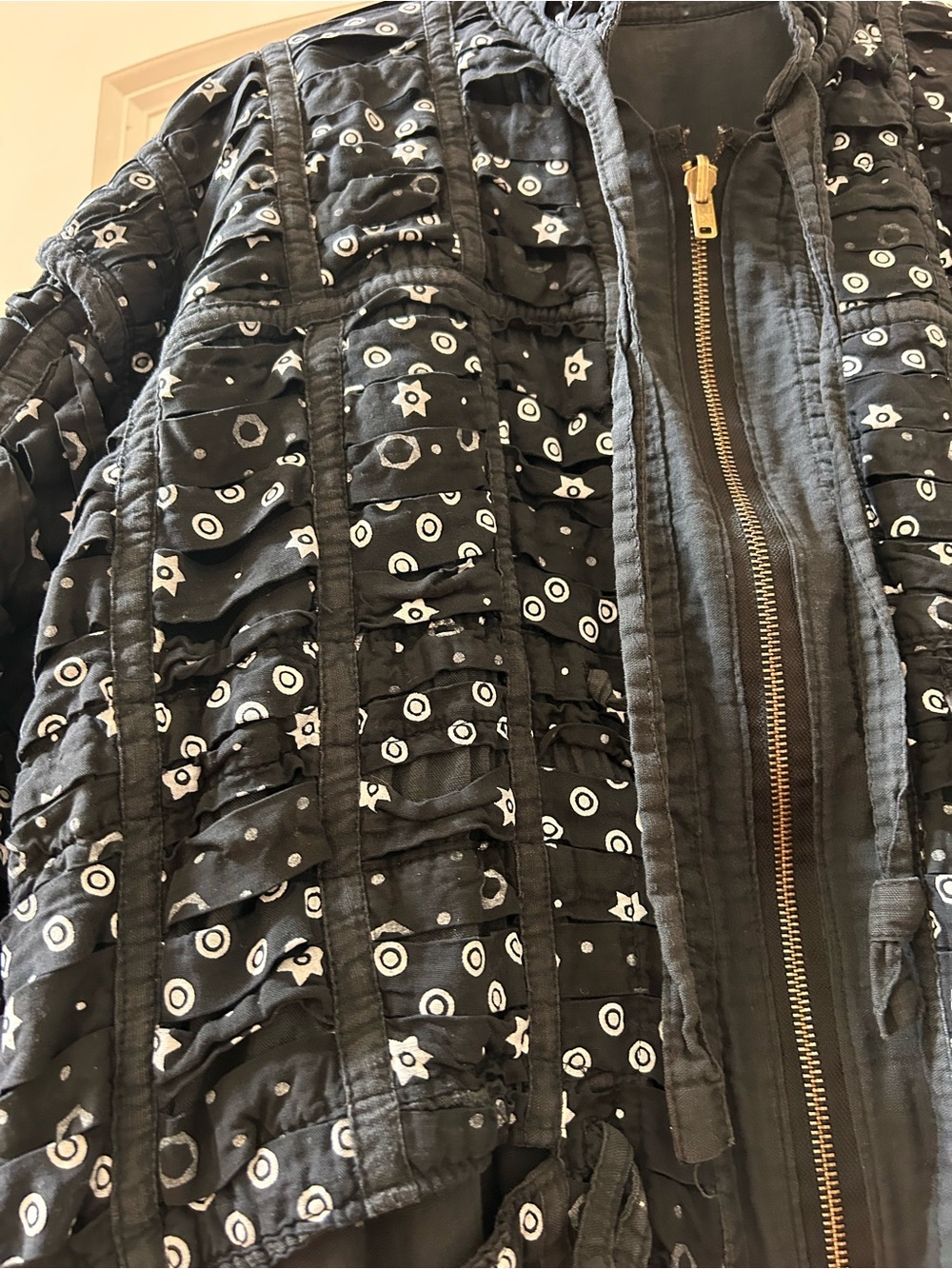 Village Sport Shoppes Carmel-by-the-Sea woven reversible Lagenlook jacket. Artsy - Picture 7 of 14